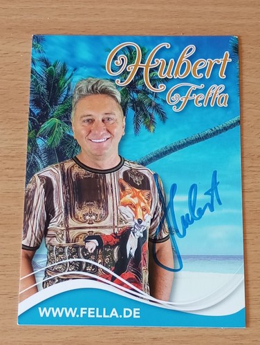 Hubert fella autogramm - fella,