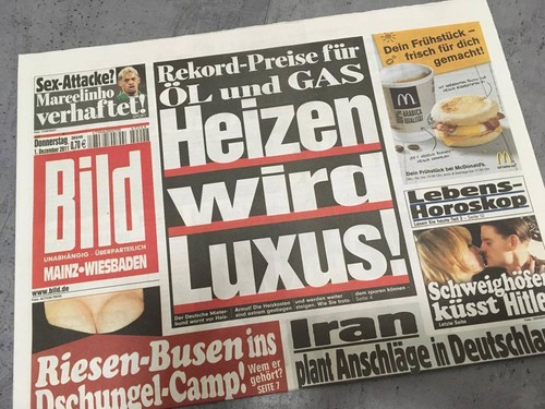 Bildzeitung vom 2011 - 01.12.2011, *