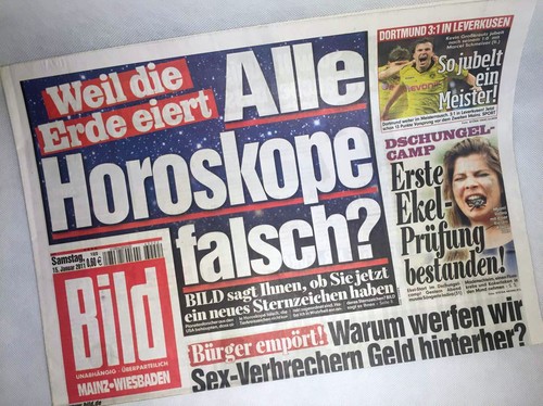 Bildzeitung vom 2011 zur - 15.01.2011,